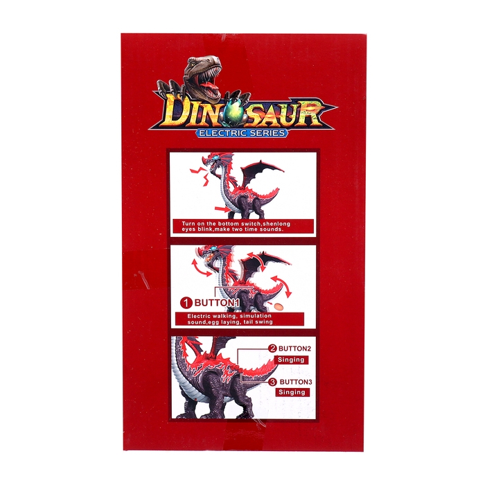 Динозавр &laquo;Дракон&raquo;, световые и звуковые эффекты, работает от батареек