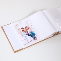 Фотоальбом на 50 фото 15х21 см "Сердечки и кружево" кожзам, в коробке 4х26х18,5 см