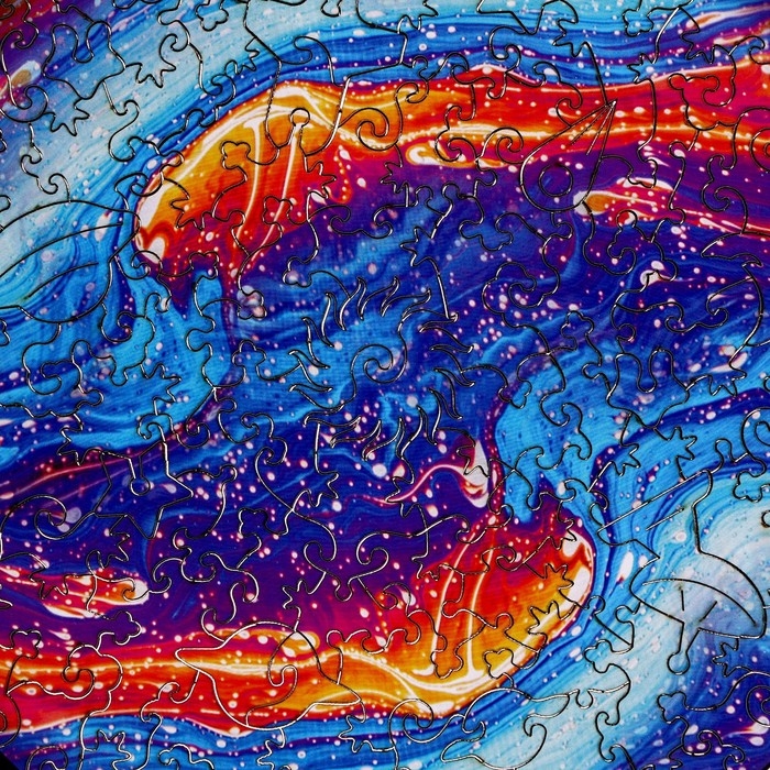 Пазл деревянный фигурный &laquo;Магия красок&raquo;, круглый, 114 элементов