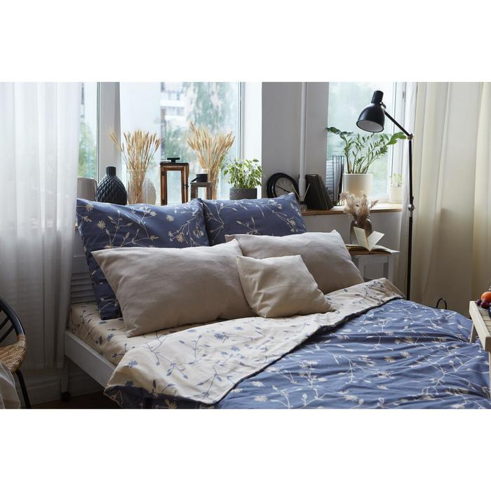 Постельное белье Этель евро &laquo;Flowers&raquo; 200*217 см,220*240 см,70*70 см -2 шт.