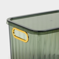 Контейнер для хранения с крышкой &laquo;Грани&raquo;, 25,5&times;18&times;16 см, цвет МИКС