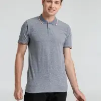 Рубашка поло мужская Paname Men голубой меланж, размер XL