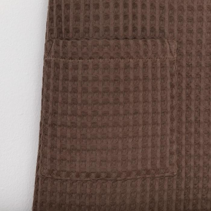 Парео вафельное банное Этель &laquo;Boho&raquo; 80*145 см. цв. мокко, 100% хл, 290 г/м2