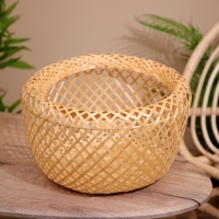 Корзинка плетёная, из бамбука 40х40х25 см