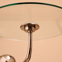 Столик кофейный 52х52х50 см, алюминий, стекло Столик кофейный 52х52х50 см, алюминий, стекло