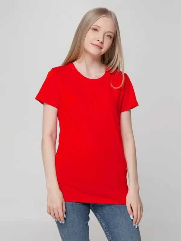 Футболка женская T-bolka Lady красная, размер S Футболка женская T-bolka Lady красная, размер S
