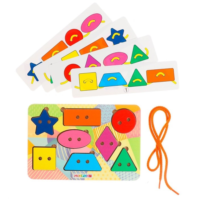 Шнуровка &laquo;Геометрические фигуры&raquo; (планшет)