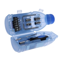 Набор инструментов ТУНДРА, подарочный пластиковый кейс "Бутылка", 15 предметов Набор инструментов ТУНДРА, подарочный пластиковый кейс "Бутылка", 15 предметов