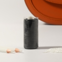 Нитки вощёные, плоские, 150D/16, 0,8 мм, 50 &plusmn; 2 м, цвет чёрный