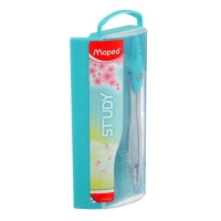 Циркуль из цинкового сплава, Maped Study Collector, с эргономичной головкой, с грифелем, в пластиковом футляре, в комплекте пенал с дополнительным грифелем, микс Циркуль из цинкового сплава, Maped Study Collector, с эргономичной головкой, с грифелем, в пластиковом футляре, в комплекте пенал с дополнительным грифелем, микс