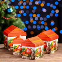 Набор коробок 4 в 1 "Новогодний дом" 15 х 15 х 18 - 10,5 х 10,5 х 13,2 см Набор коробок 4 в 1 "Новогодний дом" 15 х 15 х 18 - 10,5 х 10,5 х 13,2 см