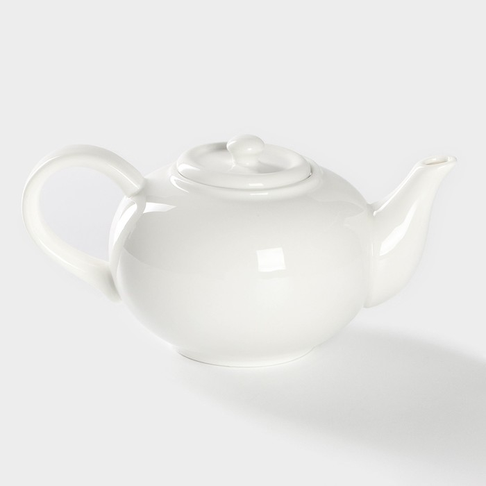Чайник фарфоровый заварочный Magistro &laquo;Бланш&raquo;, 600 мл, цвет белый