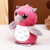 Мягкая игрушка &laquo;Сова с серым клювиком&raquo;, на брелоке, 10 см, цвета МИКС