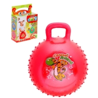 Мяч-прыгун с ручкой &laquo;Сказочные истории&raquo;, массажный, d=45 cм, 350 г, цвета МИКС