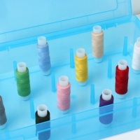 Органайзер для ниток, 24 ячейки, 28&times;19,5&times;6 см, цвет МИКС