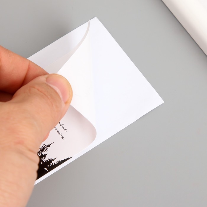 Наклейка бумага благодарность Наклейка бумага благодарность "Лес" набор 50 шт 8х5 см