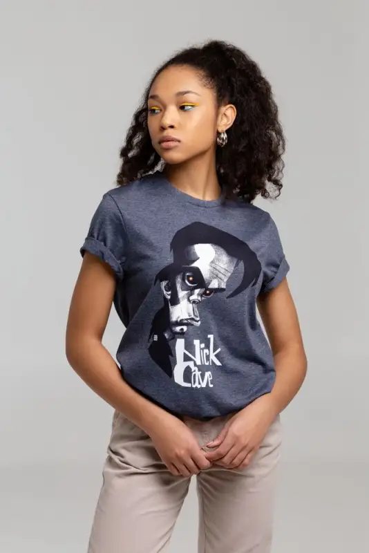 Футболка &laquo;Меламед. Nick Cave&raquo;, темно-синий меланж, размер S