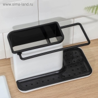 Подставка для ванных и кухонных принадлежностей, 21&times;11&times;12 см, цвет МИКС