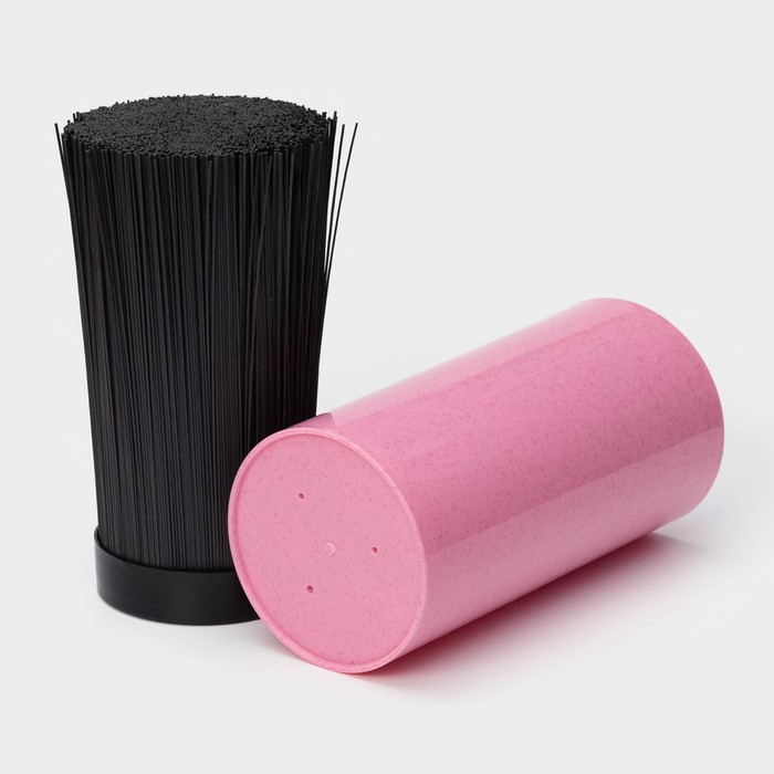 Подставка для ножей с наполнителем Доляна &laquo;Нежность&raquo;, 22&times;11 см, цвет розовый