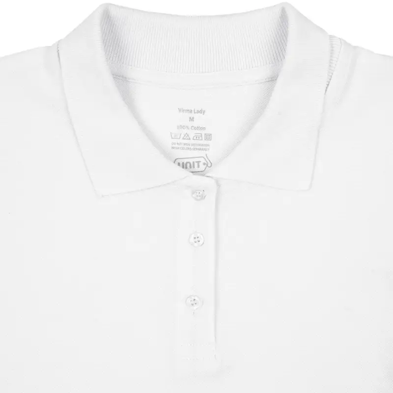 Рубашка поло женская Virma lady, белая, размер S