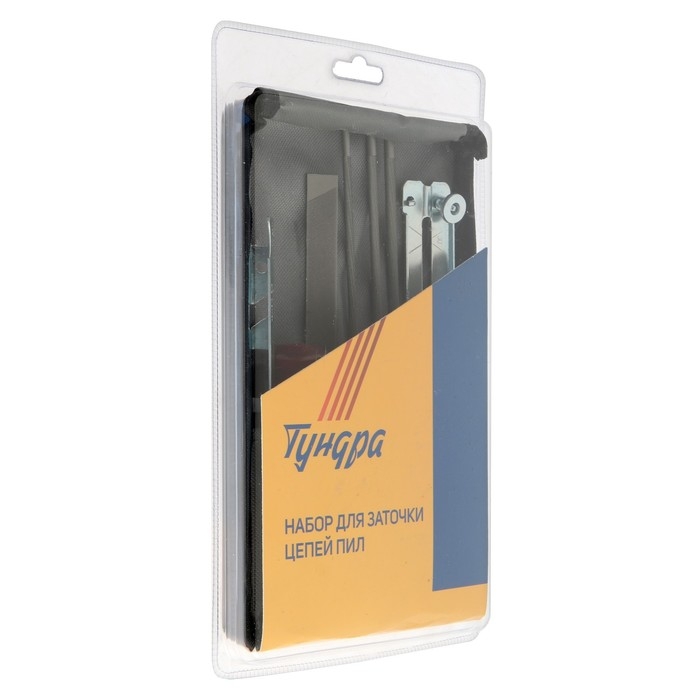 Набор для заточки цепей пил ТУНДРА, сталь ШХ15, шаг 1/4-0.325-3/8 Набор для заточки цепей пил ТУНДРА, сталь ШХ15, шаг 1/4-0.325-3/8", d=4.0-4.8-5.5 мм, плашки 93788