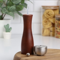 Мельница для специй Caven, керамический механизм, 20,3 см, цвет коричневый Мельница для специй Caven, керамический механизм, 20,3 см, цвет коричневый