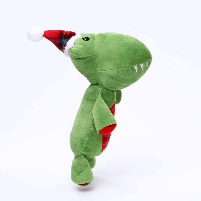 Игрушка мягкая для собак Игрушка мягкая для собак "Дино" с пищалкой, 35 х 16 см