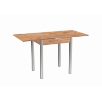 Стол Виста, 600х700х780, дуб крафт золотой