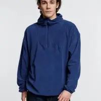 Анорак флисовый унисекс Fliska, темно-синий, размер XS/S