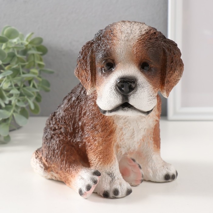 Фигурка  "Щенок Сеня" Высота 16 см, ширина 12 см, длина 17 см.