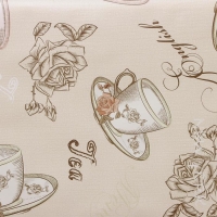 Клеёнка на стол Доляна «Чай», на тканевой основе, рулон 20 метров, ширина 137 см, общая толщина 0,22 мм, цвет бежевый Клеёнка на стол Доляна «Чай», на тканевой основе, рулон 20 метров, ширина 137 см, общая толщина 0,22 мм, цвет бежевый