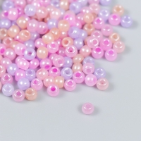 Бисер стекло 6/0 "Сиренево-розовый меланж" 10 гр Бисер стекло 6/0 "Сиренево-розовый меланж" 10 гр