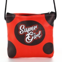 Сумка-кошелёк, для девочки через плечо "Супер девочка", 13х13х2 см Сумка-кошелёк, для девочки через плечо "Супер девочка", 13х13х2 см