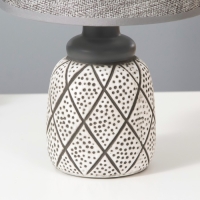 Настольная лампа "Ассанти" Е14 40Вт серый 16,5х16,5х26 см RISALUX Настольная лампа "Ассанти" Е14 40Вт серый 16,5х16,5х26 см RISALUX