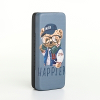 Футляр для очков на хлопушке, длина 16 см, цвет серый Футляр для очков на хлопушке, длина 16 см, цвет серый