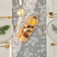 Дорожка Этель &laquo;Серебряные ветки&raquo;, 40х149 см, саржа 190 г/м2