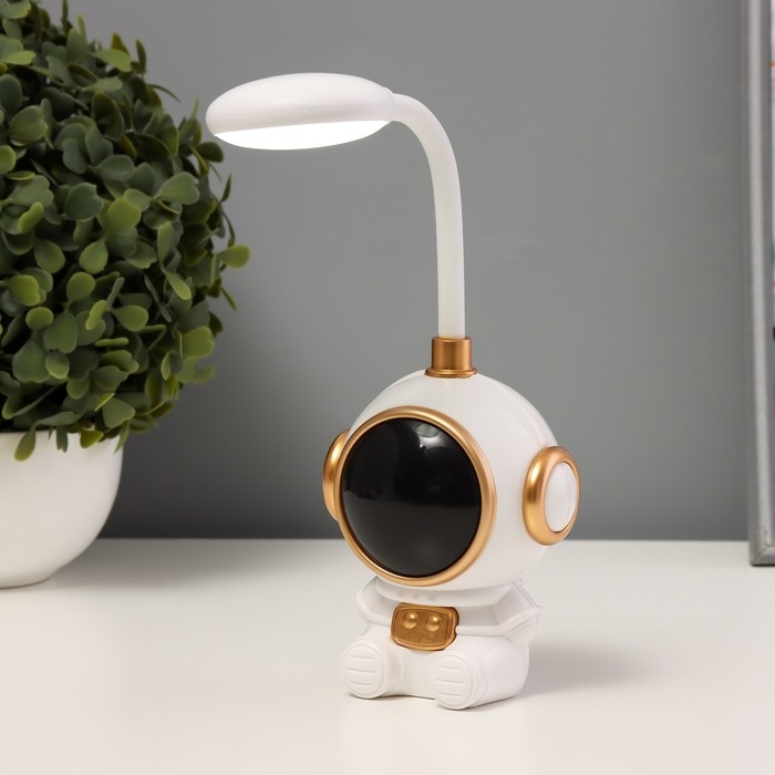 Ночник Ночник "Комонавт" LED 3Вт USB АКБ бело-золотой 8х7х20 см