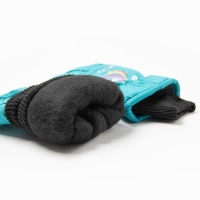 Перчатки детские, цвет бирюзовый, размер 15 Перчатки детские, цвет бирюзовый, размер 15