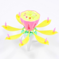 Свеча для торта музыкальная "Тюльпан", жёлтая, 12×5 см Свеча для торта музыкальная "Тюльпан", жёлтая, 12×5 см