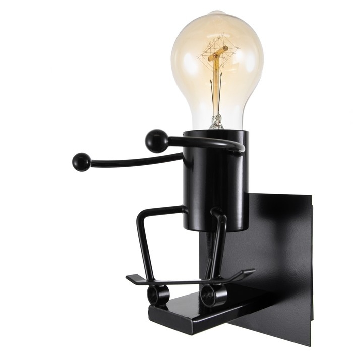 Бра Бра "Человечек" E27 40Вт черный 14х14х17 см