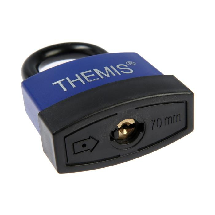 Замок навесной, 70 мм, медный цилиндр, влагозащищенный, короткая дужка, 3 ключа МИКС Замок навесной, 70 мм, медный цилиндр, влагозащищенный, короткая дужка, 3 ключа МИКС