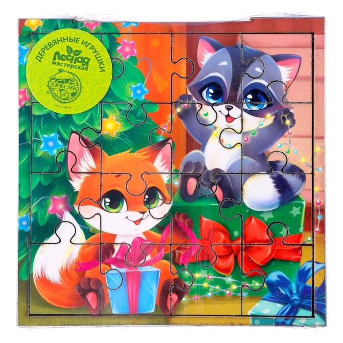Деревянный пазл «Новый год! Весёлый праздник» Деревянный пазл «Новый год! Весёлый праздник»
