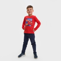 Футболка с длинным рукавом "Тачки", Disney, рост 122-128, красный