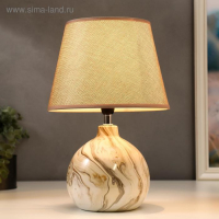 Лампа настольная 16255/1BG Е14 40Вт бежевый 23х23х35 см RISALUX Лампа настольная 16255/1BG Е14 40Вт бежевый 23х23х35 см RISALUX