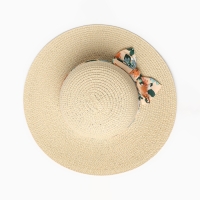Шляпа для девочки, цвет бежевый, размер 52 Шляпа для девочки, цвет бежевый, размер 52