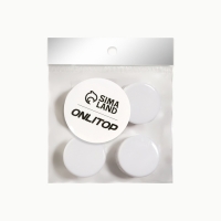 Баночки для хранения, 5 мл, d = 2,8 см, набор - 4 шт, цвет белый/прозрачный Баночки для хранения, 5 мл, d = 2,8 см, набор - 4 шт, цвет белый/прозрачный