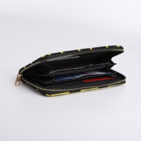 Кошелёк женский на молнии, цвет чёрный Кошелёк женский на молнии, цвет чёрный