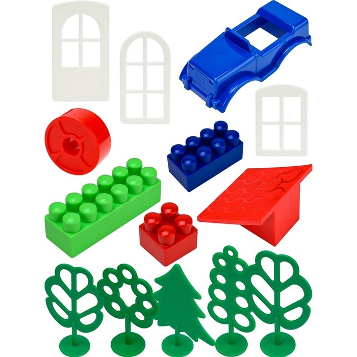 Конструктор &laquo;Маленький строитель&raquo;, 110 элементов, в пакете