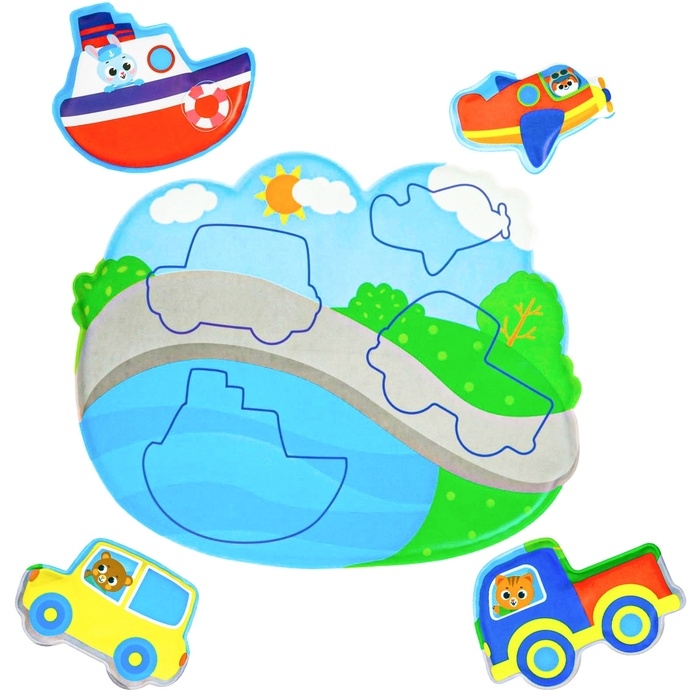 Игрушка развивающая для ванны «Соответствие», основа+ 4 стикера, виды МИКС, Крошка Я Игрушка развивающая для ванны «Соответствие», основа+ 4 стикера, виды МИКС, Крошка Я