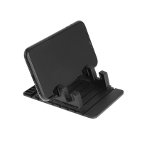 Коврик противоскользящий 12&times;9 см, с двойной подставкой, номер телефона, черный